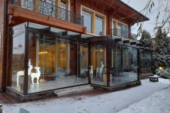Испанское безрамное остекление в Московской области