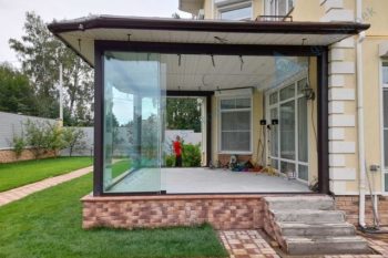Остекление веранды в поселке Птичное